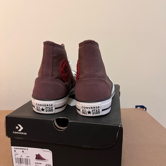 Converse All Star High-Tops in dark Burgundy - Picture 3 of 10